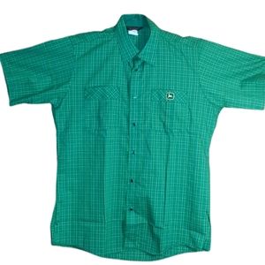 John Deere Shirt Men's Size Large Green